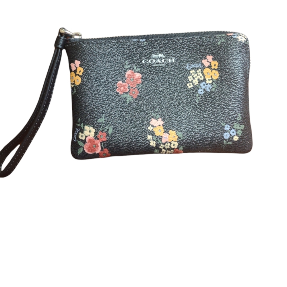 Coach Wristlet Floral EUC